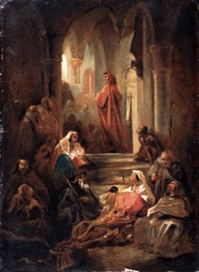 Een scène uit het leven van Dante Alighieri
