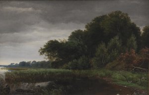Opklarend weer na een regenbui bij Gurre Sø