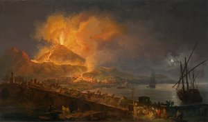 De uitbarsting van de Vesuvius