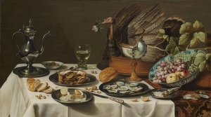 Stilleven met kalkoenpastei. 1627