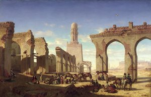 Ruïnes van de Moskee van de Kalief El Haken, Caïro, c.1840