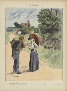 De zwerver. Illustratie voor Le Rire