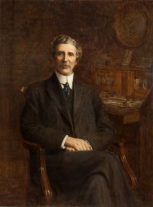 William Haworth, zittend