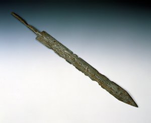 Legioenzwaard van gladius, van de Romeinse site in Newstead, Melrose