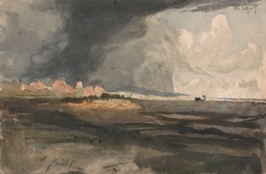 Bij Hailsham, Sussex: een naderende storm