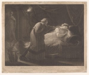 Penelope wordt gewekt door Euryclea