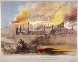 Brand in het arsenaal in de Tower of London, 30 oktober 1841