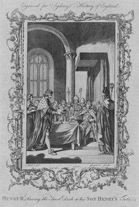 Hendrik II serveert het eerste gerecht aan de tafel van zijn zoon Hendrik
