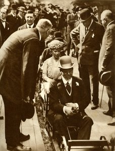 Koning George V en Koningin Mary...British Empire Exhibition, Wembley, Londen, 1925, 1935