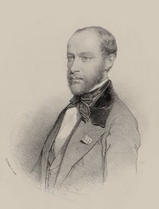 Portret van de violist en componist Henri Vieuxtemps 1820-1881, 1857
