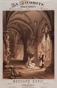 Frontispice van La favorite, opera van Gaetano Donizetti