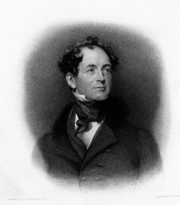 Portret van de Ierse dichter Thomas Moore