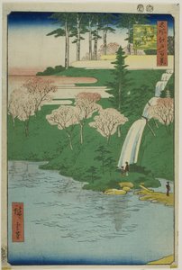 Chiyogaike Pond, Meguro (Meguro Chiyogaike), uit de serie "One Hundred Famous Views of Edo (Meisho Edo hyakkei)".