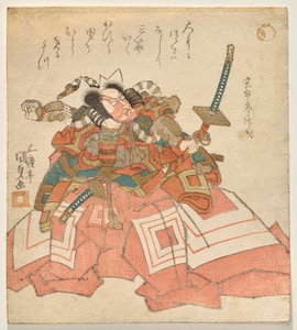 Ichikawa Danjūrō VII als Usui no Sadamitsu