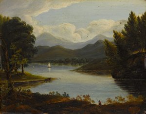 Hudson River-scène, 1830-50