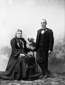 Portret van de heer en mevrouw Guerrini