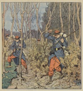 Onze soldaten in het bos