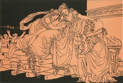 Dido op de brandstapel door Bartolomeo Pinelli