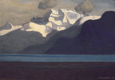 Lac Léman en Les Dents-du-Midi, 1919 door Felix Edouard Vallotton