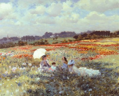 Velden bij Londen, door Giuseppe de Nittis door Giuseppe or Joseph de Nittis