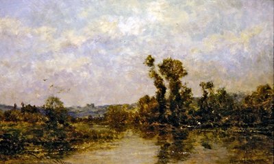 Petit bras de la Seine a Etiolles door Maurice Levis